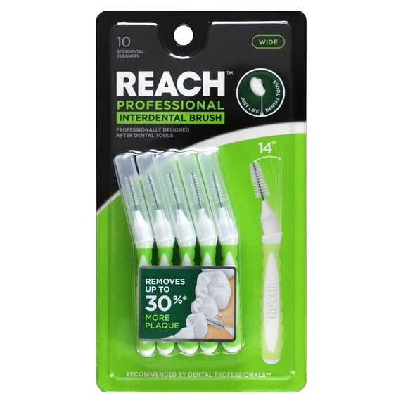 WIDE INTERDENTAL BRUSH REACH