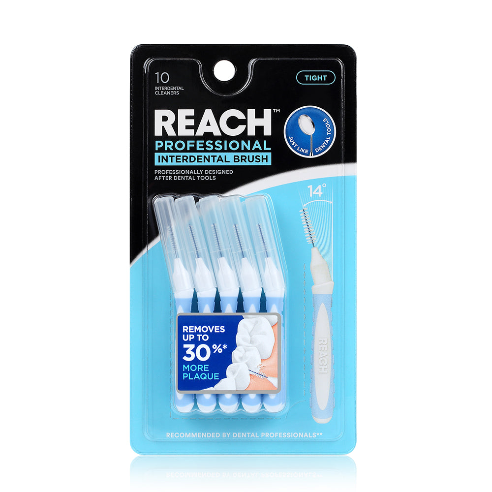 TIGHT INTERDENTAL BRUSH REACH
